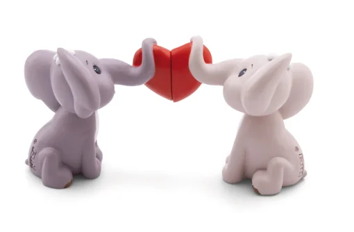 Figuren 2er-Set Love Elefanten in Geschenkbox
