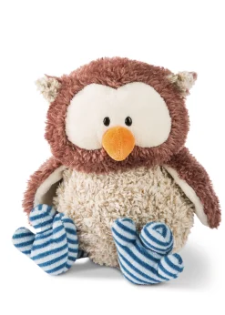 Kuscheltier Eule Oscar mit drehbarem Kopf