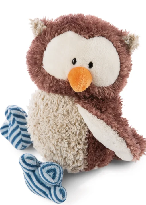 Kuscheltier Eule Oscar mit drehbarem Kopf