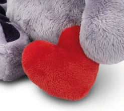 Kuscheltier Love Elefant mit Magnet Herz dunkelgrau NICI GREEN