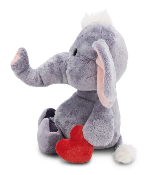 Kuscheltier Love Elefant mit Magnet Herz dunkelgrau NICI GREEN
