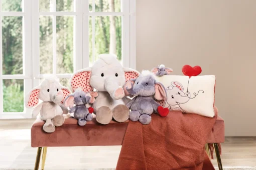 Kuscheltier Love Elefant hellgrau NICI GREEN
