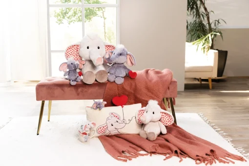 Kuscheltier Love Elefant hellgrau NICI GREEN