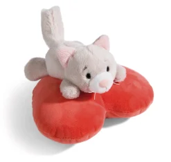 Kuscheltier Love Katze auf Herz liegend NICI GREEN