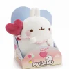Kuscheltier MOLANG 24cm mit Herzballon in Geschenkverpackung