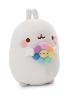 Kuscheltier MOLANG 24cm mit Regenbogenblume in Geschenkverpackung