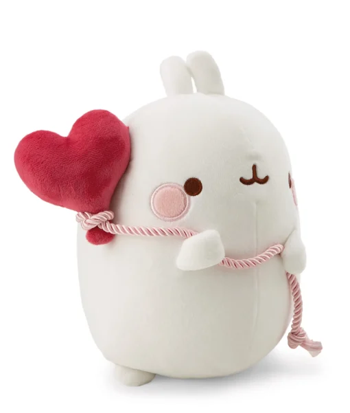 Kuscheltier MOLANG 24cm mit Herzballon in Geschenkverpackung
