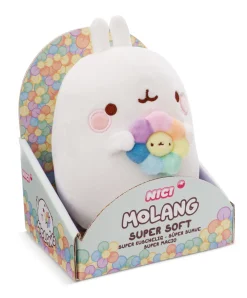 Kuscheltier MOLANG 24cm mit Regenbogenblume in Geschenkverpackung