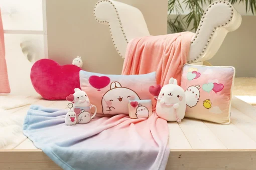 Kuscheltier MOLANG 12cm mit Herzballon