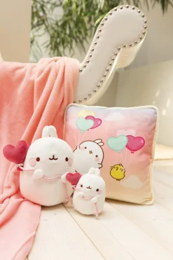 Kuscheltier MOLANG 12cm mit Herzballon