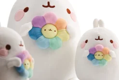 Kuscheltier MOLANG 24cm mit Regenbogenblume in Geschenkverpackung