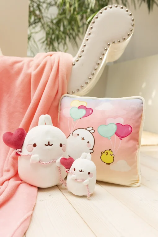 Kuscheltier MOLANG 12cm mit Herzballon