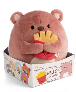 Kuscheltier mymochi Bär Nomo 16cm mit Pommes in Geschenkbox