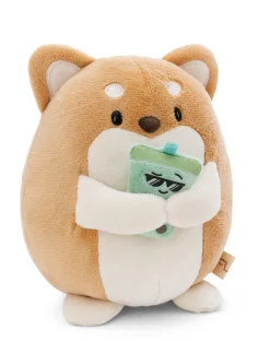 Kuscheltier mymochi Hund Hiro 16cm mit Bubble Tee in Geschenkbox