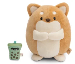 Kuscheltier mymochi Hund Hiro 16cm mit Bubble Tee in Geschenkbox