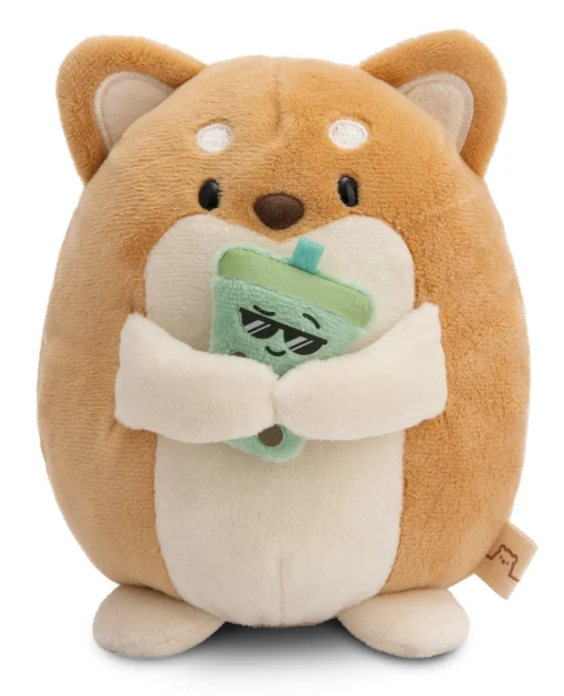 Kuscheltier mymochi Hund Hiro 16cm mit Bubble Tee in Geschenkbox
