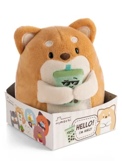 Kuscheltier mymochi Hund Hiro 16cm mit Bubble Tee in Geschenkbox