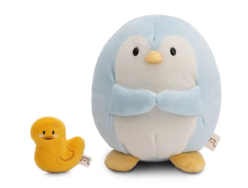 Kuscheltier mymochi Pinguin Waddle 27cm mit Ente