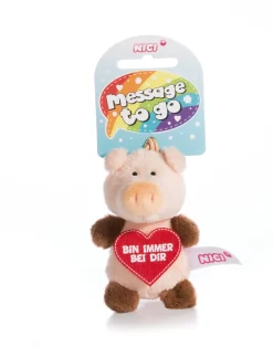 Kuscheltier Schwein "Hab dich sooo lieb" mit Loop