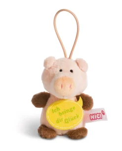 Kuscheltier Schwein "Ich bringe dir Glück" mit Loop