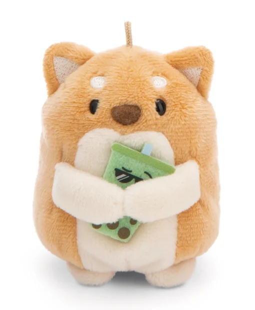 Kuscheltier Set mymochi Hund Hiro mit Bubble Tee u. Eisbärkostüm in Geschenkbox