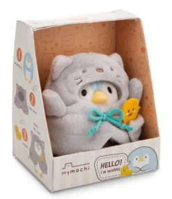 Kuscheltier Set mymochi Pinguin Waddle mit Ente u. Katzenkostüm in Geschenkbox