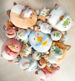Kuscheltier Set mymochi Pinguin Waddle mit Ente u. Katzenkostüm in Geschenkbox