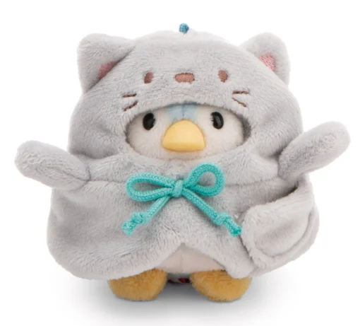 Kuscheltier Set mymochi Pinguin Waddle mit Ente u. Katzenkostüm in Geschenkbox