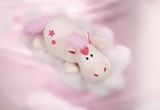 Liegendes Kuscheltier Einhorn Theodor soft