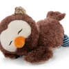Liegendes Kuscheltier Eule Oscar