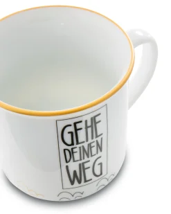 Porzellantasse metallic "Gehe Deinen Weg"