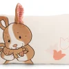 Rechteckiges Kissen Hase & Kind Hopsala NICI GREEN