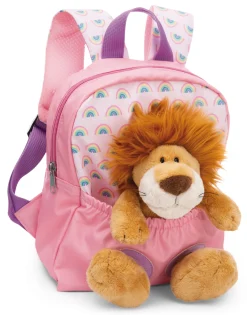 Rucksack mit Löwe Plüschtier