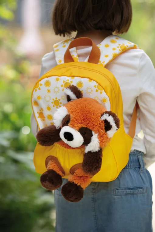 Rucksack mit Roter Panda Plüschtier