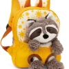 Rucksack mit Waschbär Plüschtier
