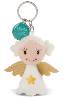 Schlüsselanhänger Engel mit Stern "Alles Gute"