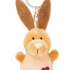 Schlüsselanhänger Hase mit Herz