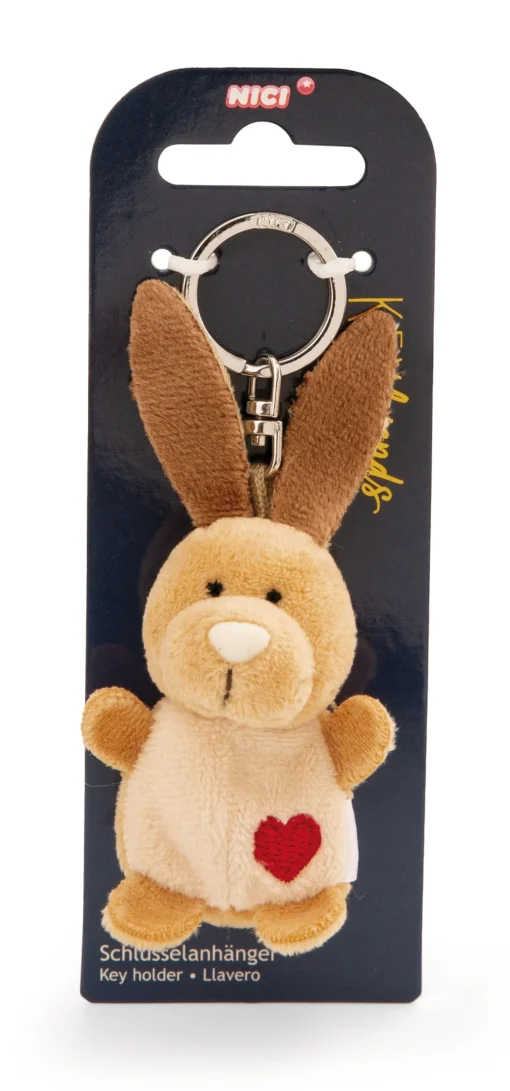 Schlüsselanhänger Hase mit Herz