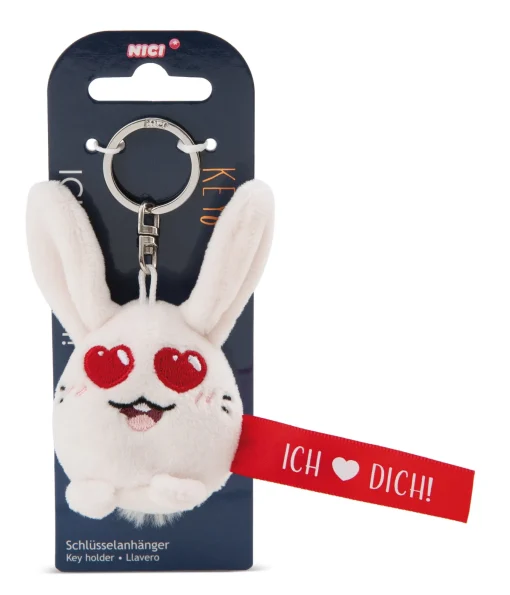 Schlüsselanhänger Hase "Ich Herz dich!"