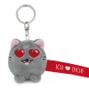 Schlüsselanhänger Katze "Ich Herz dich!"