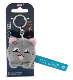 Schlüsselanhänger Katze "Feel Good!"