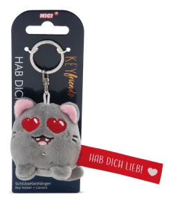 Schlüsselanhänger Katze "Hab dich lieb!"