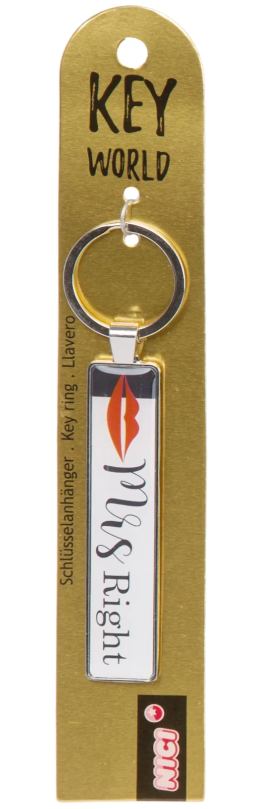 Schlüsselanhänger Key World 'Mrs. Right'