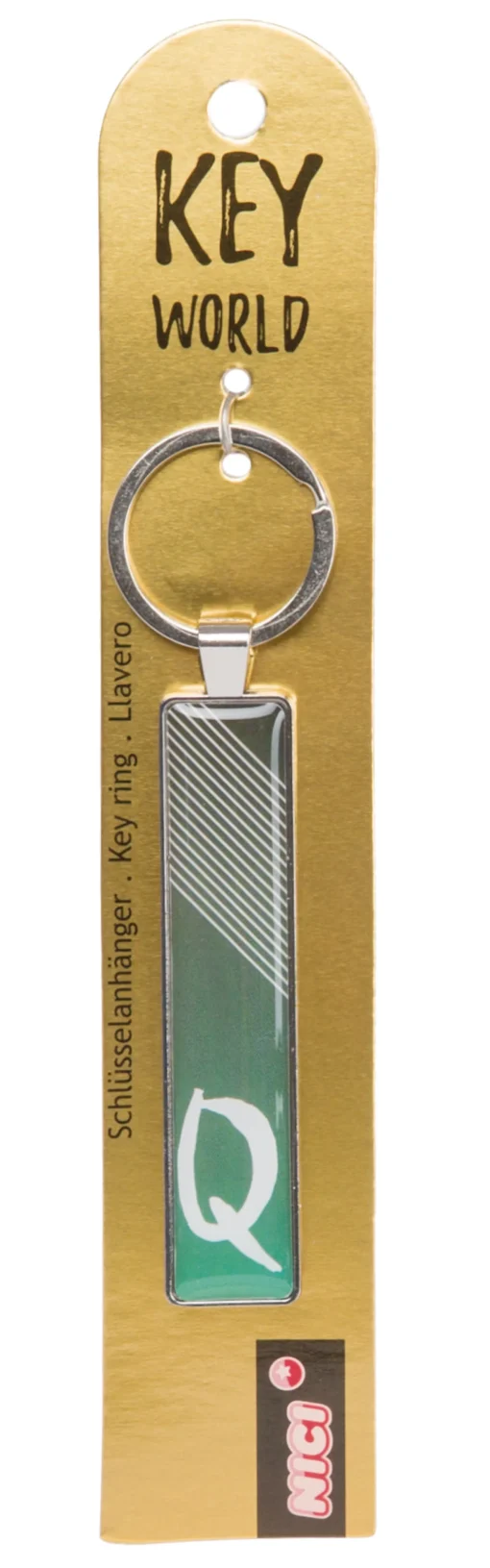 Schlüsselanhänger Key World 'Q'