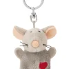 Schlüsselanhänger Maus mit Herz