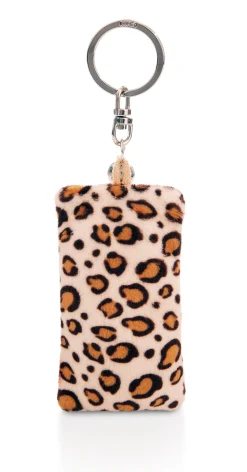 Schlüsselanhänger Mini Plüschkissen "Wild" m. Glöckchen