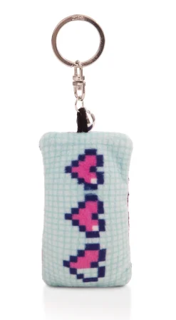 Schlüsselanhänger Mini Plüschkissen "Next Level" m. Glöckchen