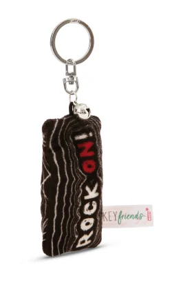 Schlüsselanhänger Mini Plüschkissen "Rock on!" m. Glöckchen