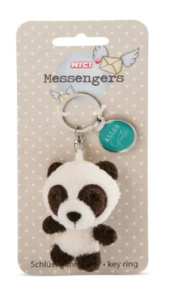 Schlüsselanhänger Panda mit Anhänger "Alles Gute"