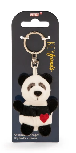Schlüsselanhänger Panda mit Herz